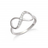 Bague argent signe "Infini"