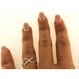 Bague argent signe "Infini"