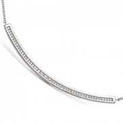Achat Collier argent avec rail oxydes
