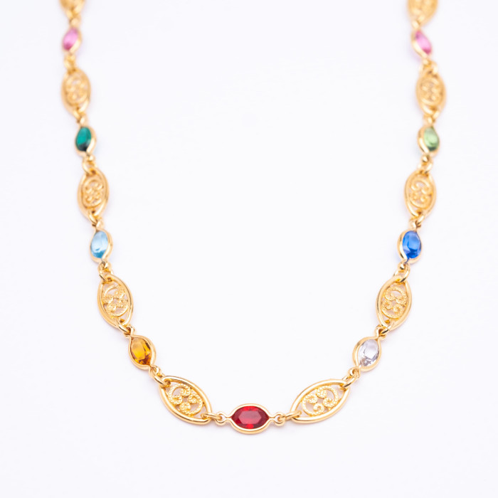 Achat Collier filigramme multicolore