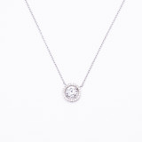 Collier solitaire en argent