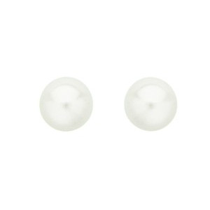 Boucles d'oreilles OR 750/1000e perles de culture D.6.5-7 mm  0.40grs 