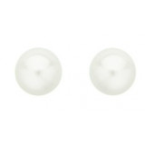 Boucles d'oreilles OR 750/1000e perles de culture D.6.5-7 mm  0.40grs 