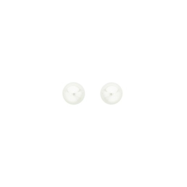 Boucles d'oreilles OR 750/1000e perles de culture D.6-6.5 mm  0.40grs 
