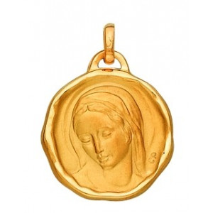 Médaille vierge or 750/1000e  ronde 17mm 2.55grs 