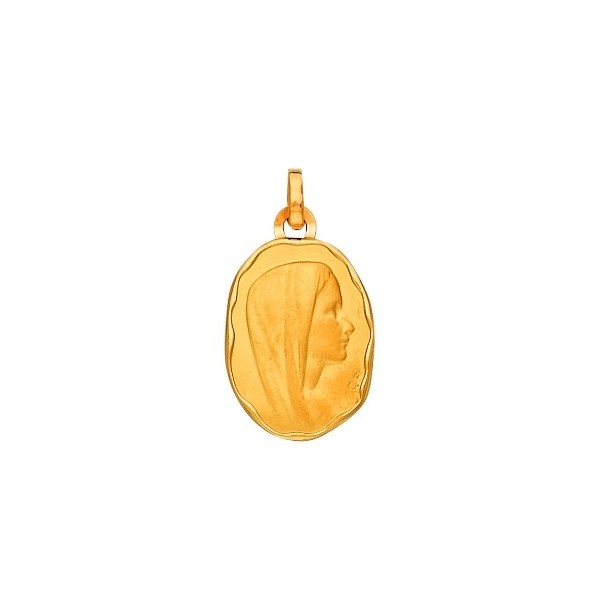 Médaille vierge or 750/1000e  ovale 13x21mm 1.80grs 