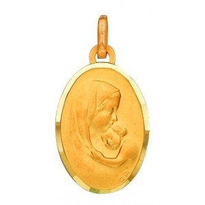 Médaille vierge or 750/1000e  ovale 13x17mm 1.80grs 