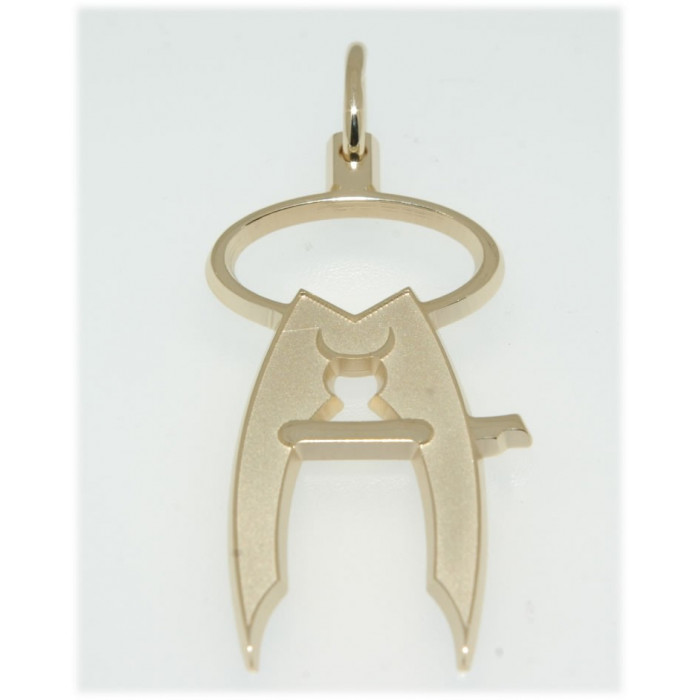 Achat Pendentif plaqué or compas