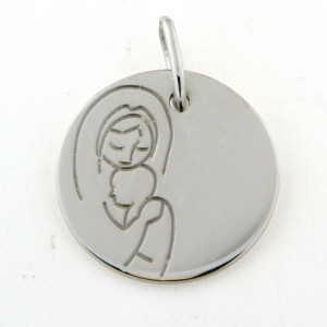 Médaille ronde de la Ste Vierge