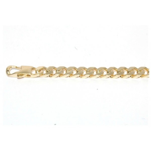 Bracelet plaqué or maille serrée 5mm 18cm