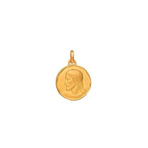 Médaille ronde Christ en or