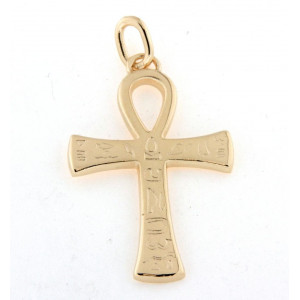 Pendentif croix égyptienne en or